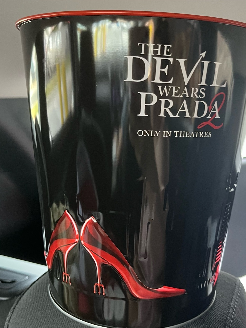 The devil wears Prada 2 movie popcorn tin